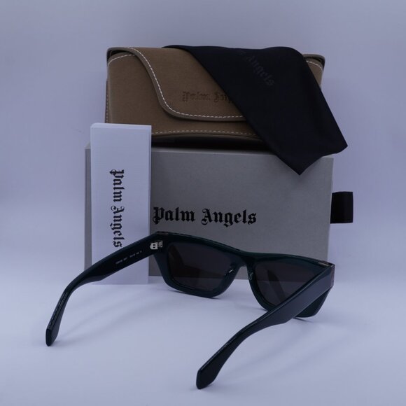 Palm Angels PERI10K MALIBU 5507 Cat Eye Sunglasses - Green/Dark Grey - Picture 9 of 9